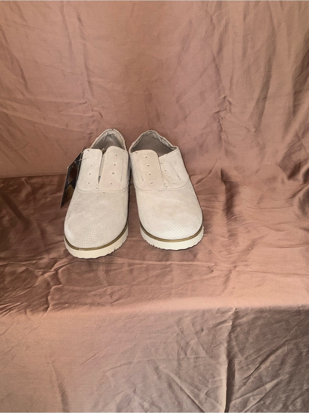 BearPaw Slip-On Loafers in Light Beige
